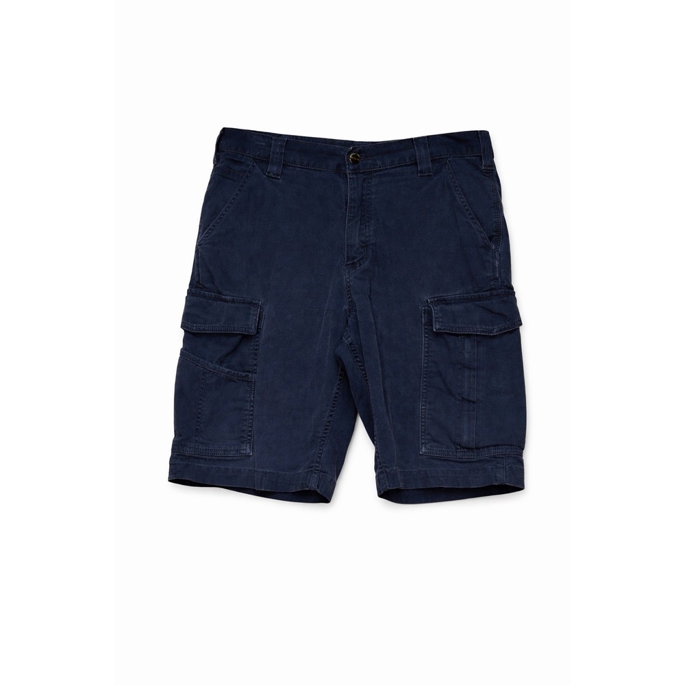 Carhartt Relaxed Fit‎ Shorts Men's 33 Navy Rugged Flex Canvas Cargo Relaxed Fit